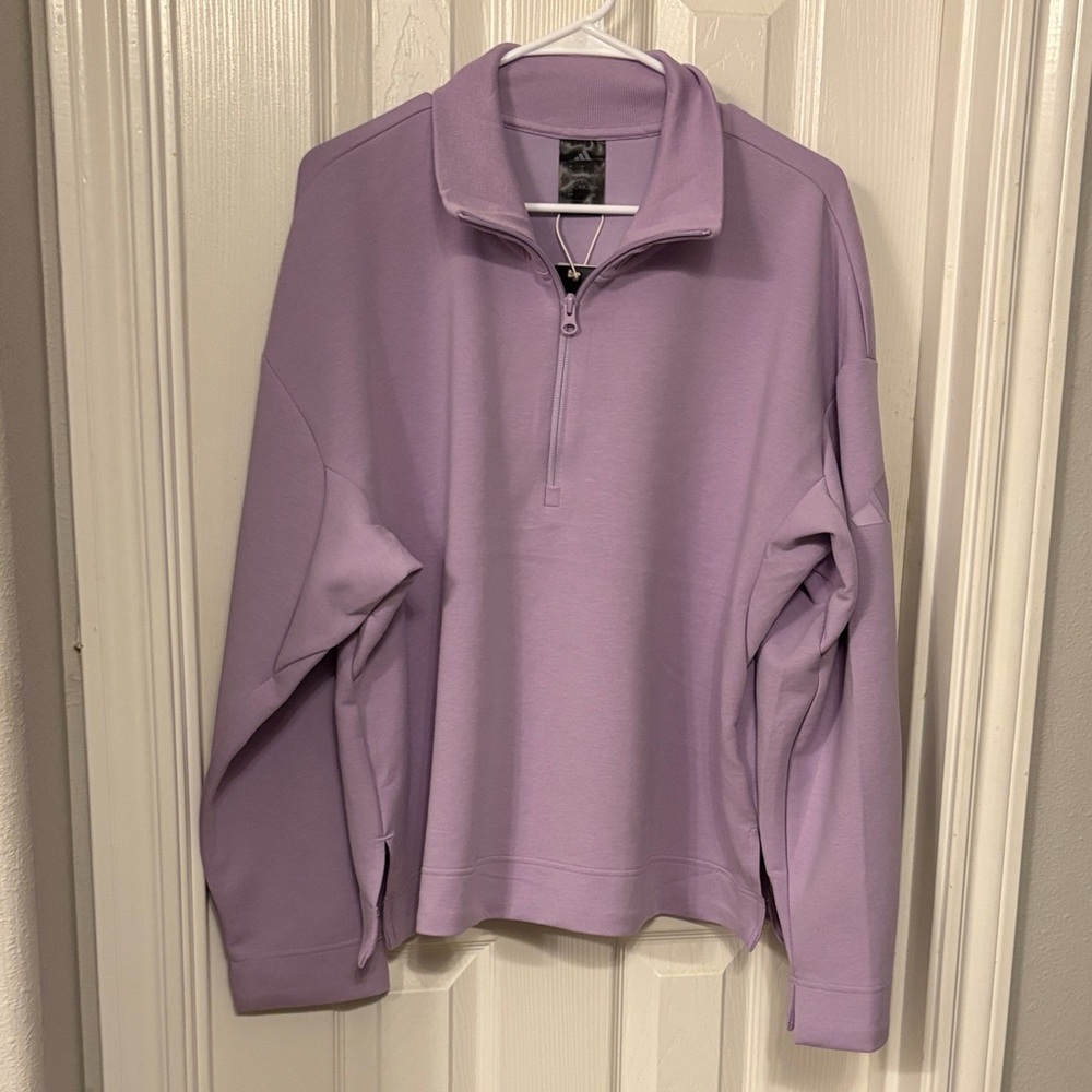 Women’s Adidas half Zip-Up buttery soft hoodie
